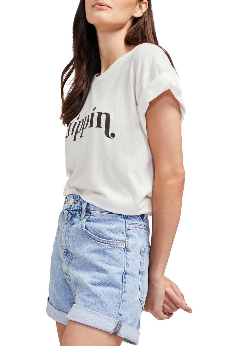 Wildfox Trippin Manchester Cotton Graphic Tee, Alternate, color, 