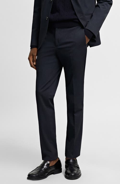 Mango Superslim Fit Suiting Pants In Navy