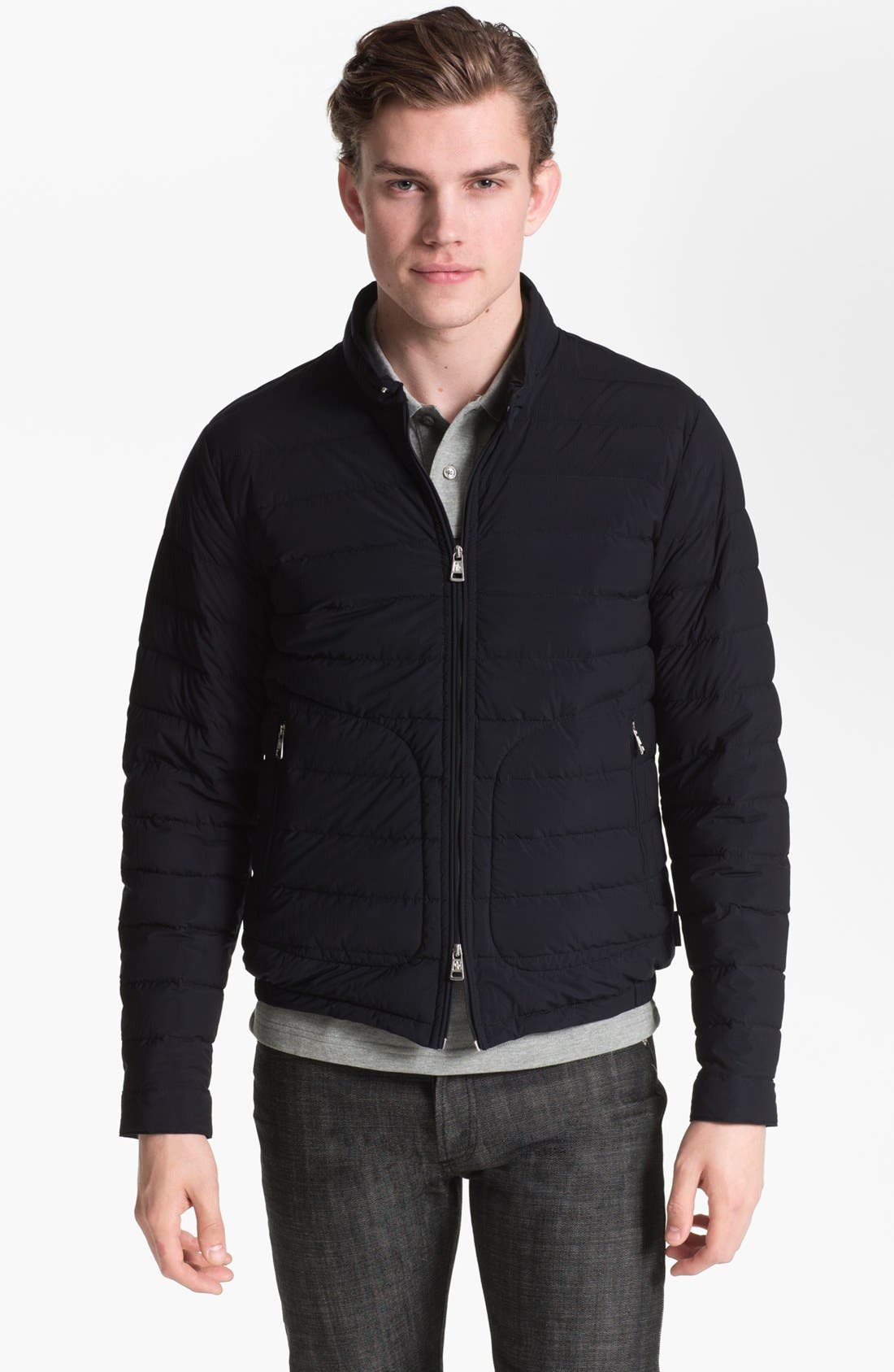 moncler matte black jacket