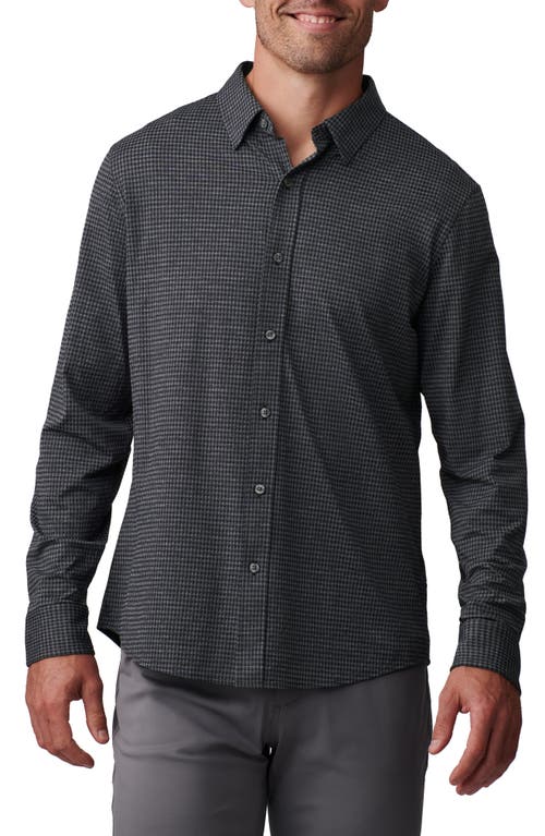 Rhone Commuter Checkered Shirt In Gray