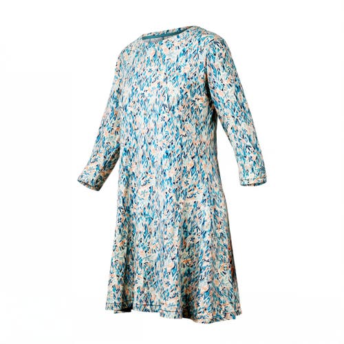 Uv Skinz 3/4 Sleeve Swing Dress In River Painted Eden