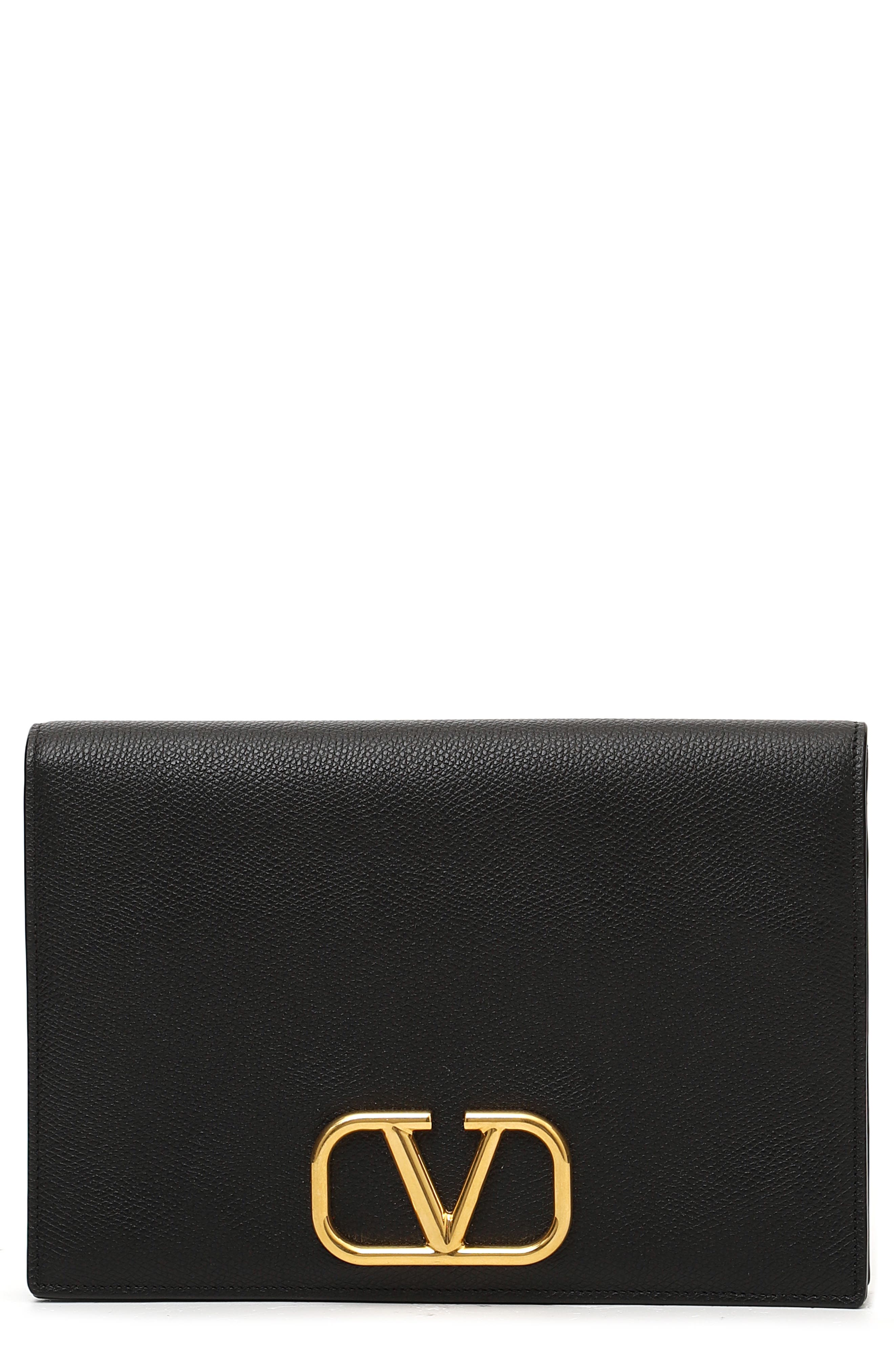 valentino leather pouch