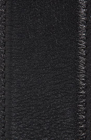 Saint Laurent Laque YSL Monogram Leather Belt