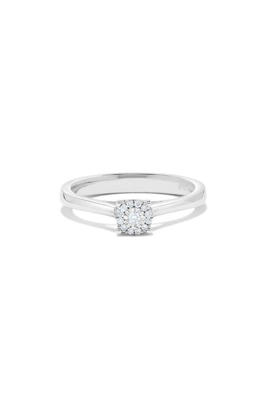 H.j. Namdar Miracle Diamond Halo Ring In 14k White Gold