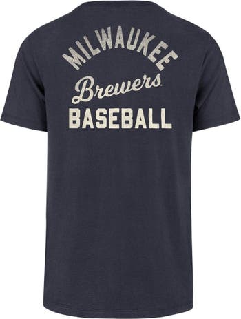Men's '47 Cream Milwaukee Brewers City Connect Crescent Franklin Raglan Three-Quarter Sleeve T-Shirt Size: Small