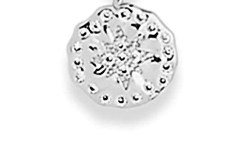 Sterling Forever Polaris Double Layer Charm Necklace In Silver