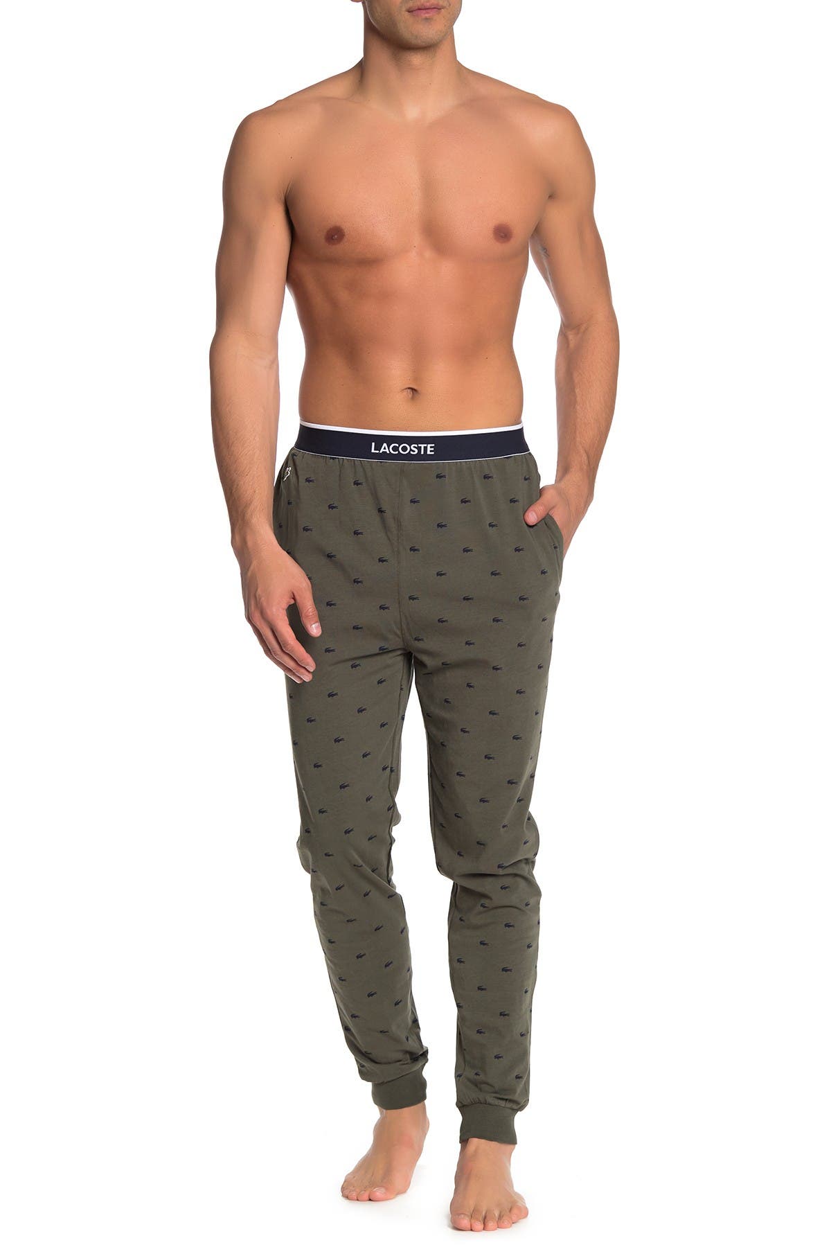 lacoste signature joggers