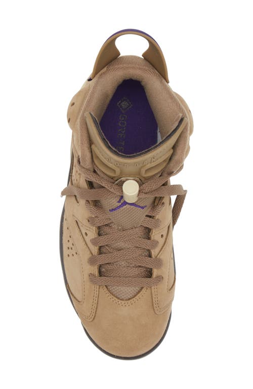 Shop Jordan Air  6 Gore-tex® Retro High Top Sneaker In Brown Kelp/gold/shadow Brown