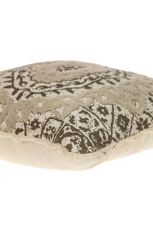 Parkland Collection Abu Cotton Throw Pillow In Beige