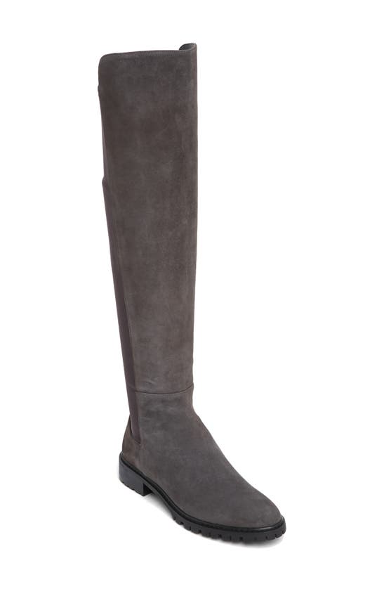 Stuart Weitzman City Over-the-knee Boot In Slate