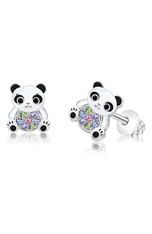 Chanteur Kids' Panda Bear Stud Earrings in Multi