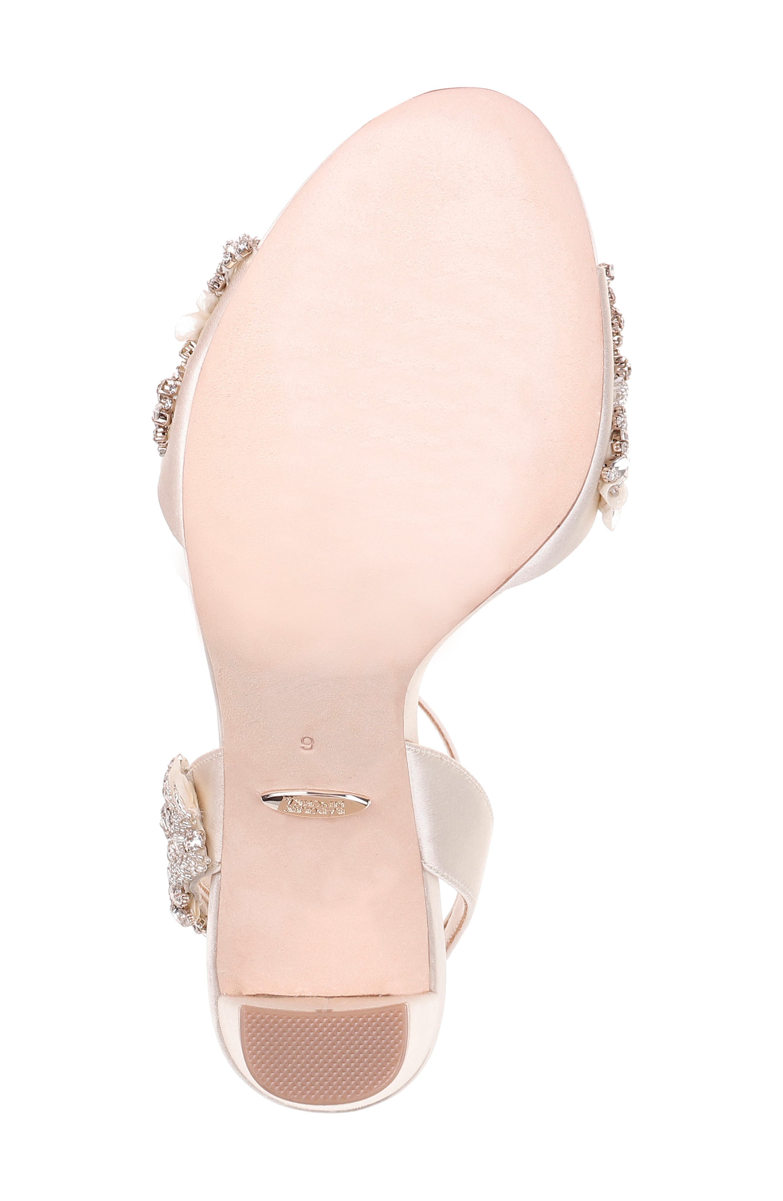badgley mischka abby ankle strap flat