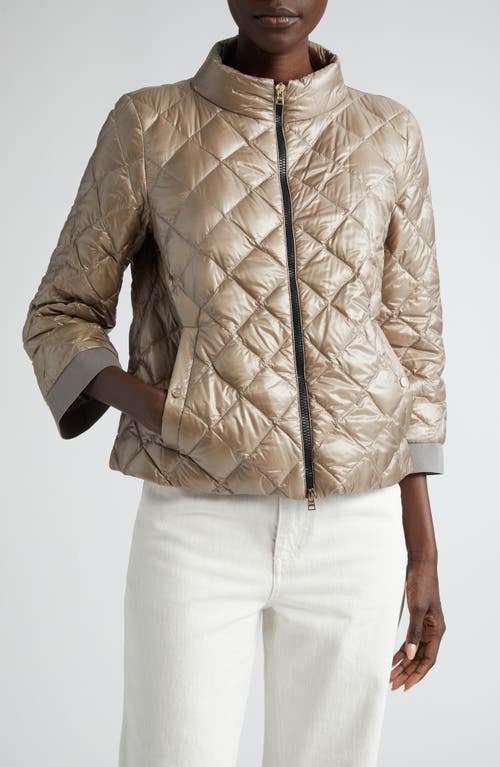 Herno Diamond Quilt Ultralight Nylon Down Jacket 2600 Taupe at Nordstrom, Us