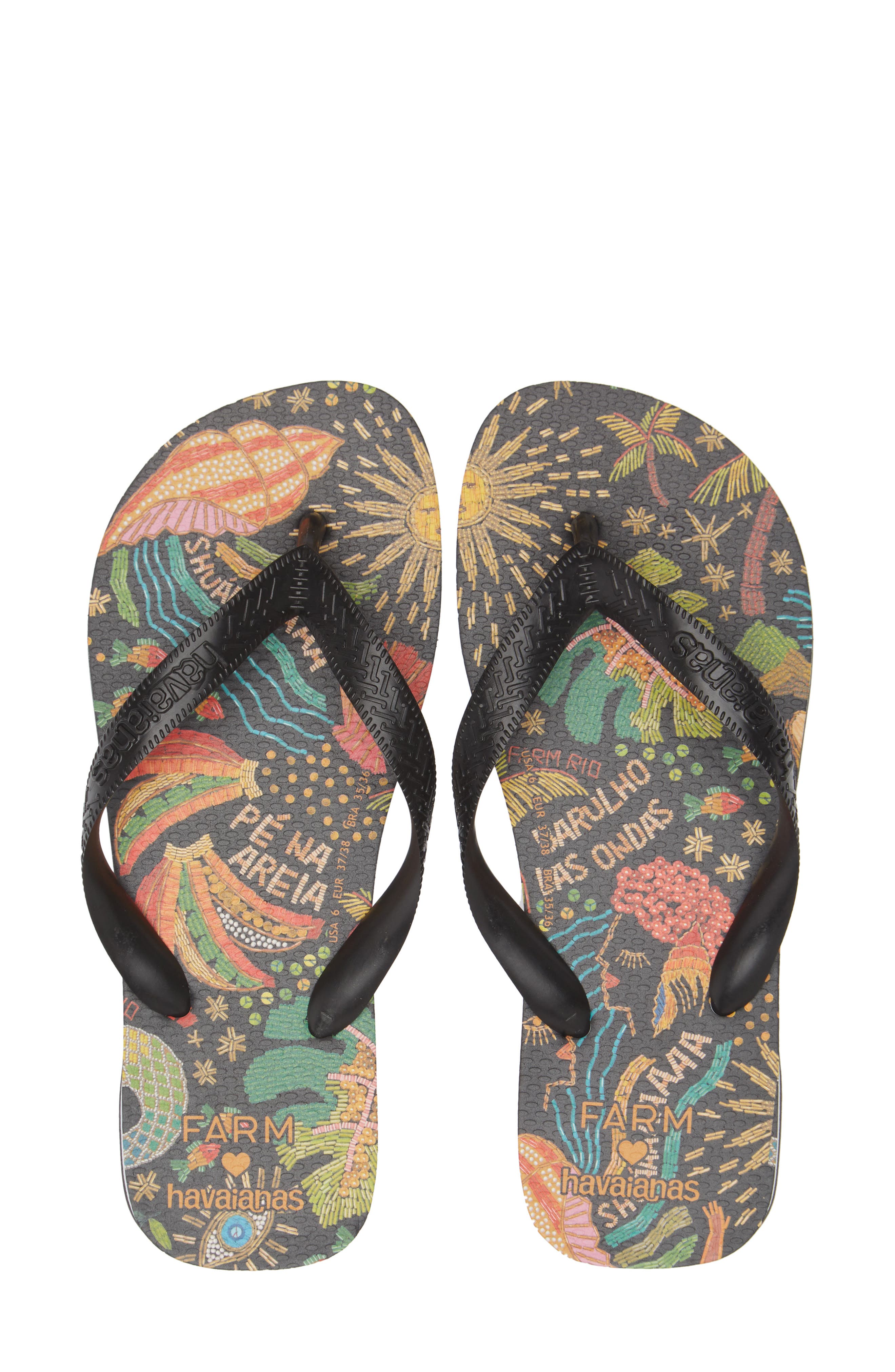 havaianas top farm tropical flip flops