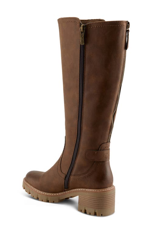 Spring Step Lexis Water Resistant Knee High Boot In Brown