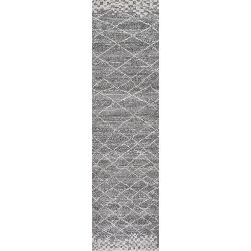 Jonathan Y Asilah Moroccan Modern Diamond Area Rug In Gray