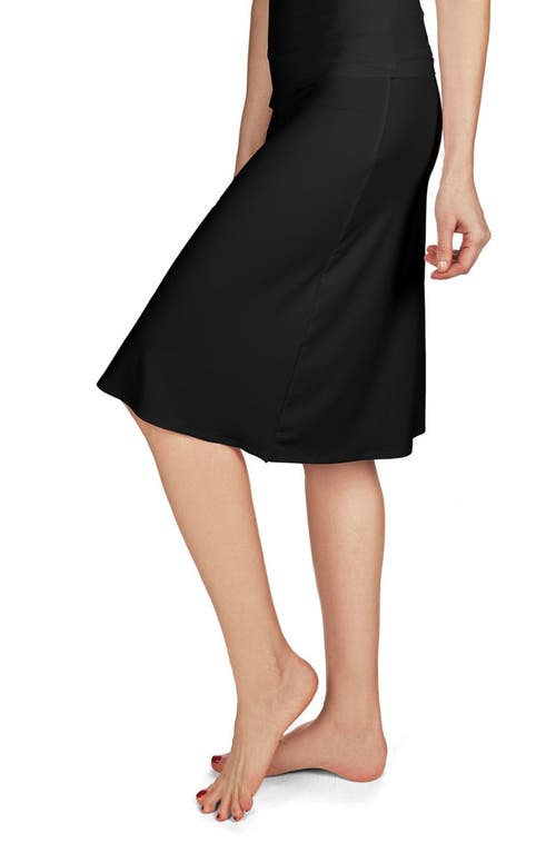 Shop Memoi High Waist Bonded Half Slip Skirt In Black