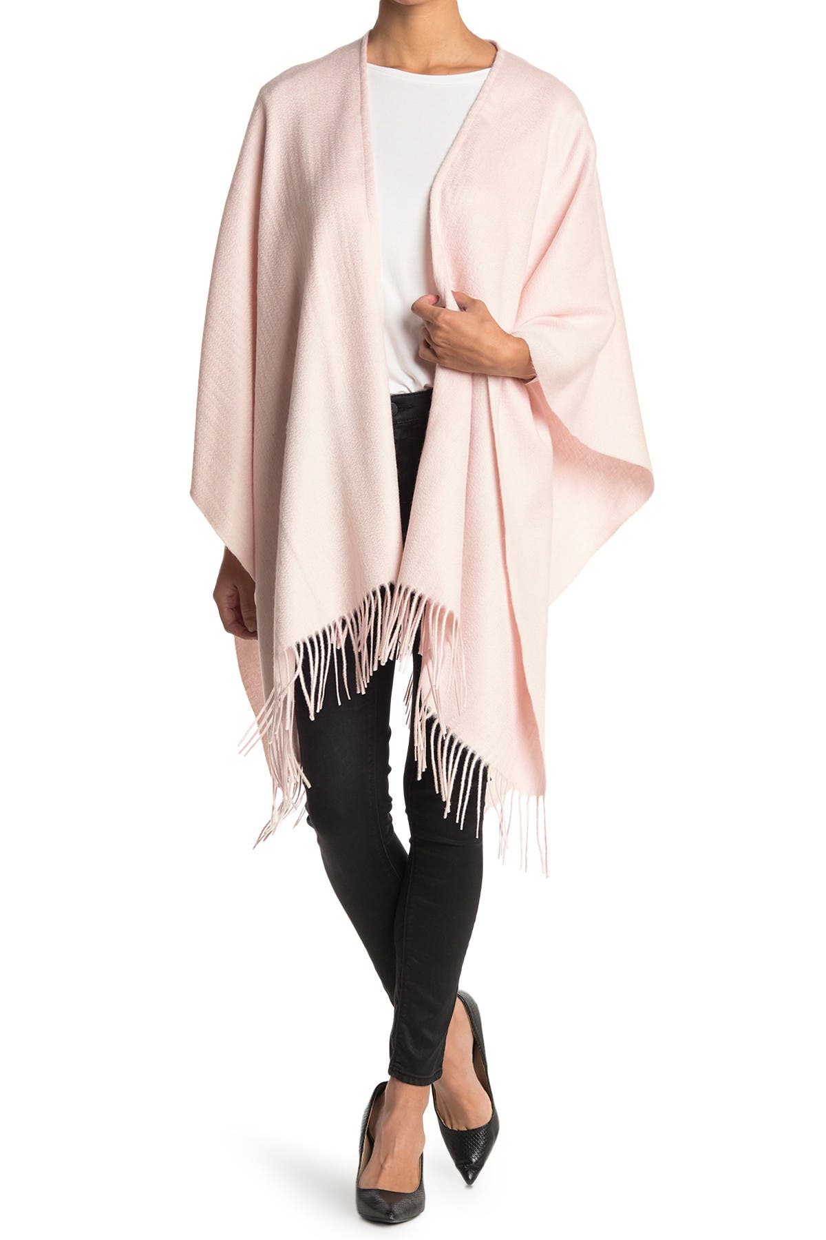 blush pink shawl