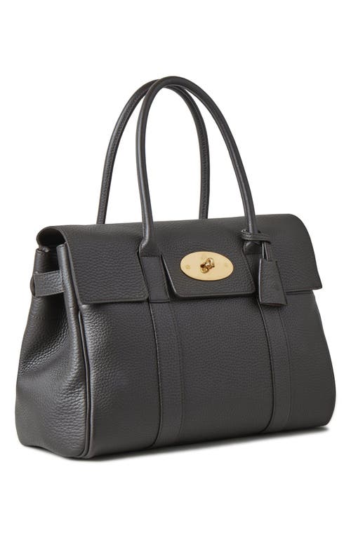 MULBERRY MULBERRY BAYSWATER GRAINED LEATHER SATCHEL 