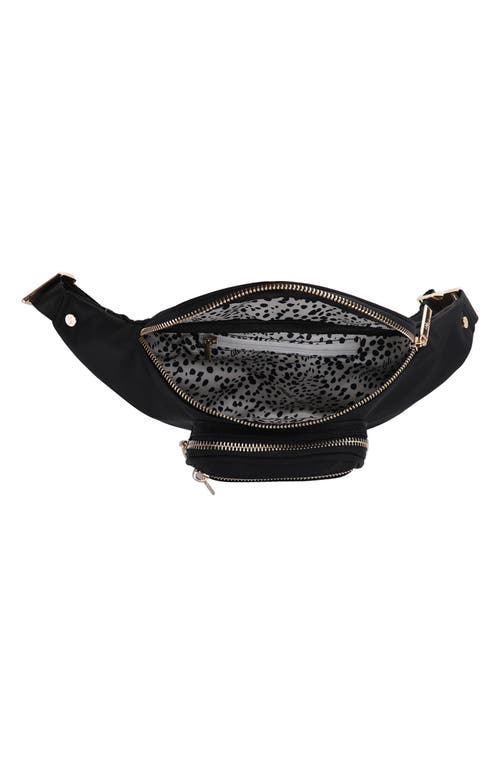 Mali + Lili Mila Nylon Belt Bag In Black