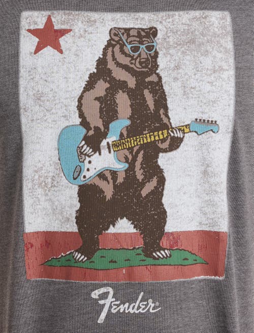 Shop Lucky Brand Fender Bear Graphic Tee In Raven