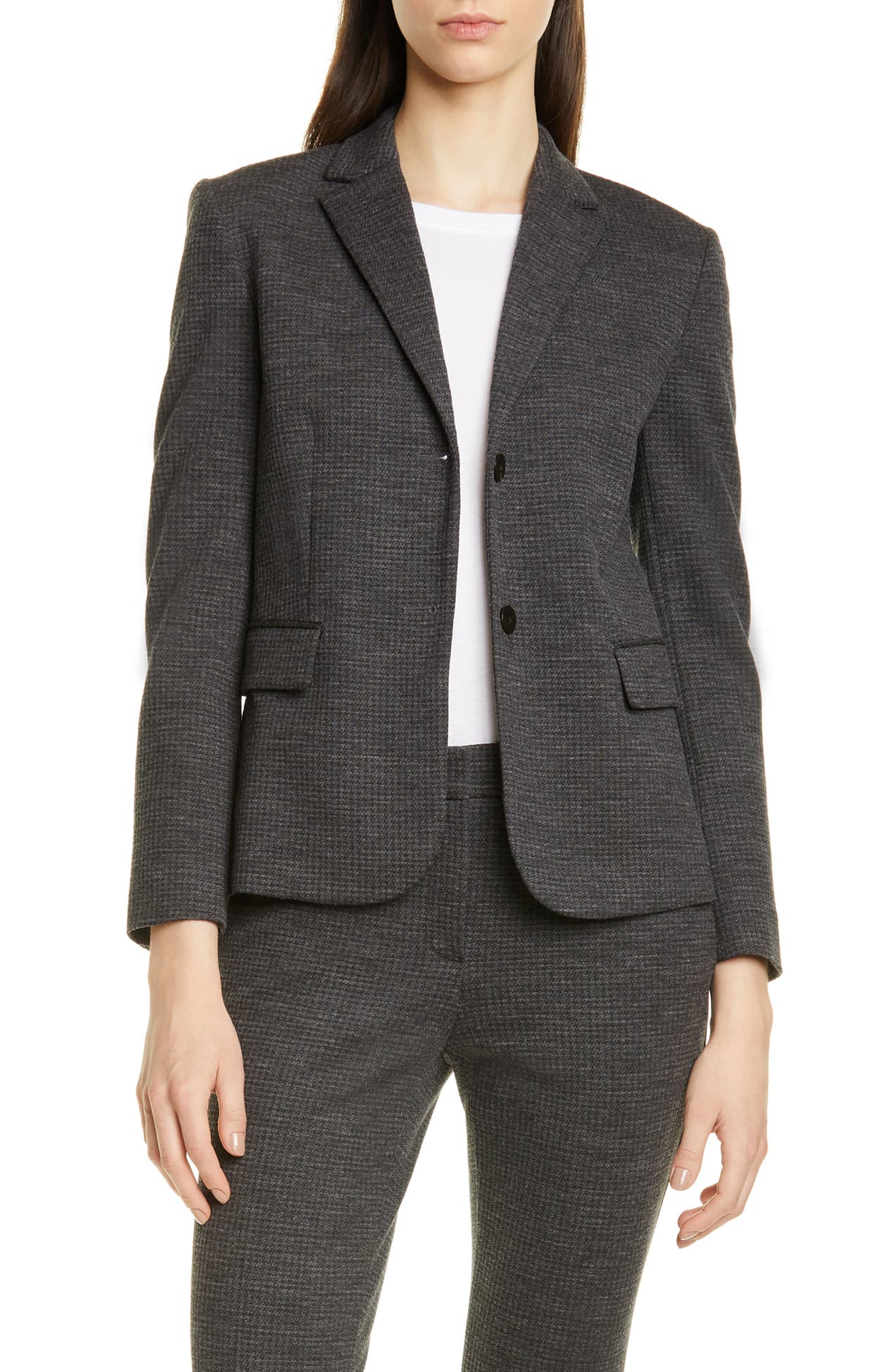 Theory | Classic Cotton & Wool Blend Shrunken Jacket | Nordstrom Rack