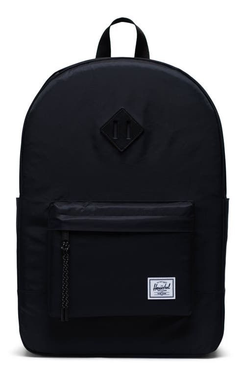 Herschel Supply Co. Heritage Recycled Nylon Backpack in Black