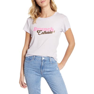 Wildfox Brunch Enthusiast Tee, Pink