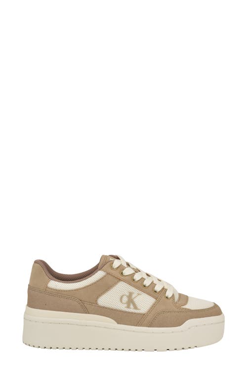 Calvin Klein Alondra Platform Sneaker In Light Natural