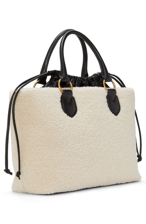 Shop Vince Camuto Liann Tote In Black/ivory