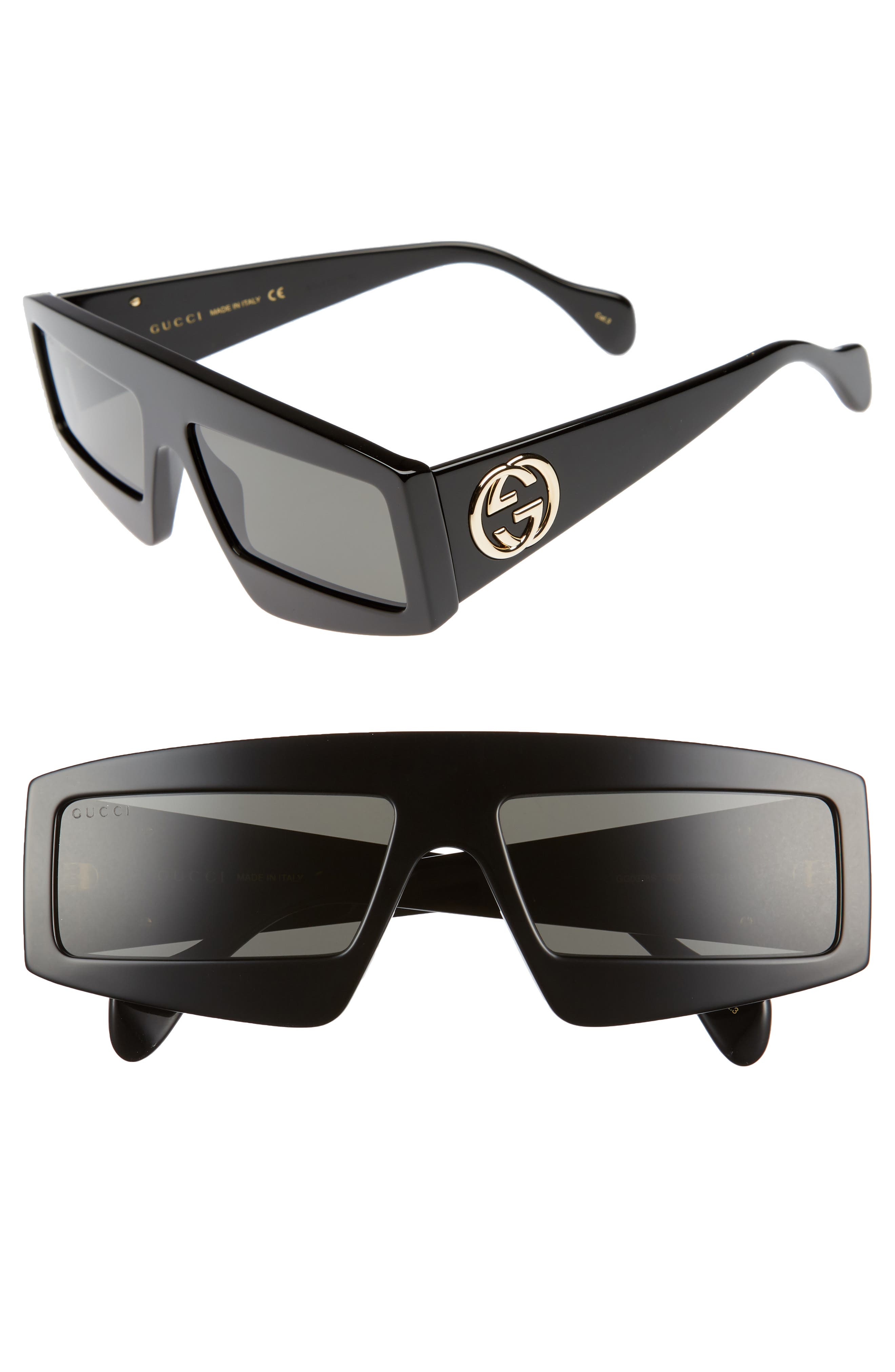 gucci 61mm square sunglasses