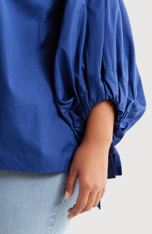 HARSHMAN HARSHMAN VIOLETTE COTTON POPLIN BUTTON-UP SHIRT
