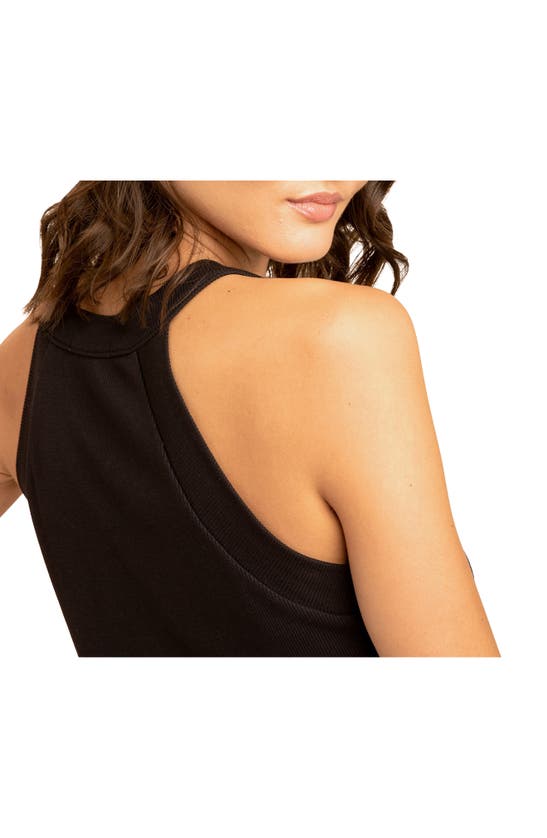 Shop Threads 4 Thought Maresia Feather Ribbed Tank In Black