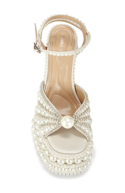 Shop Azalea Wang Astrella Ankle Strap Platform Sandal In White