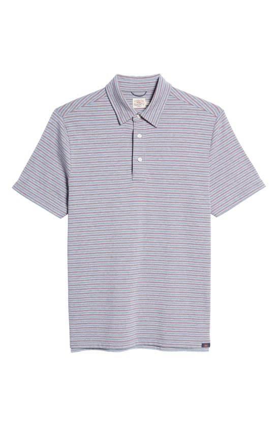 Faherty Movement&trade; Short-sleeve Polo Shirt In Sundown Stripe