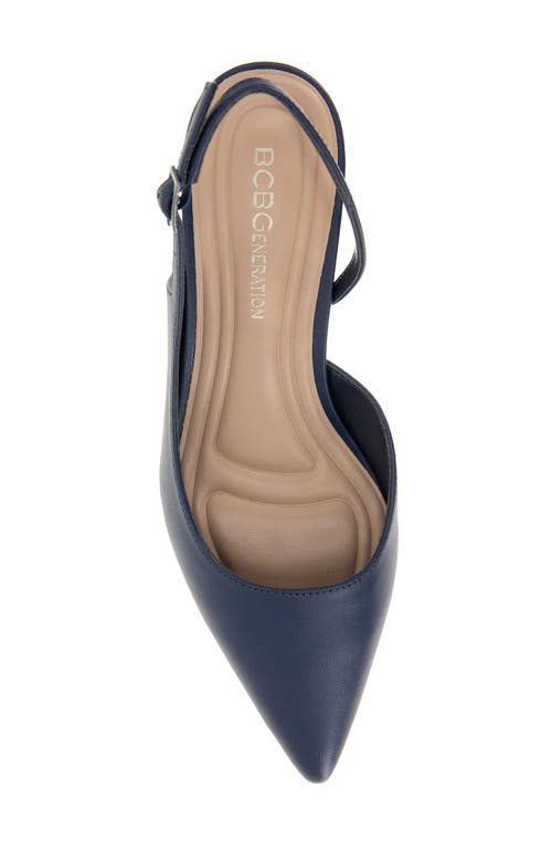 Bcbgeneration Kittie Slingback Kitten Heel Pump In Dark Ink