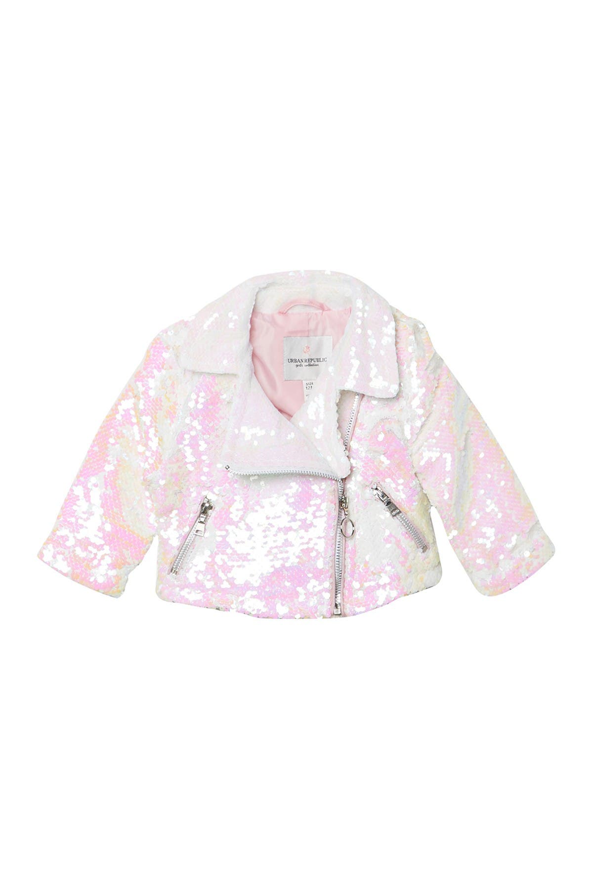 urban republic flip sequin moto jacket