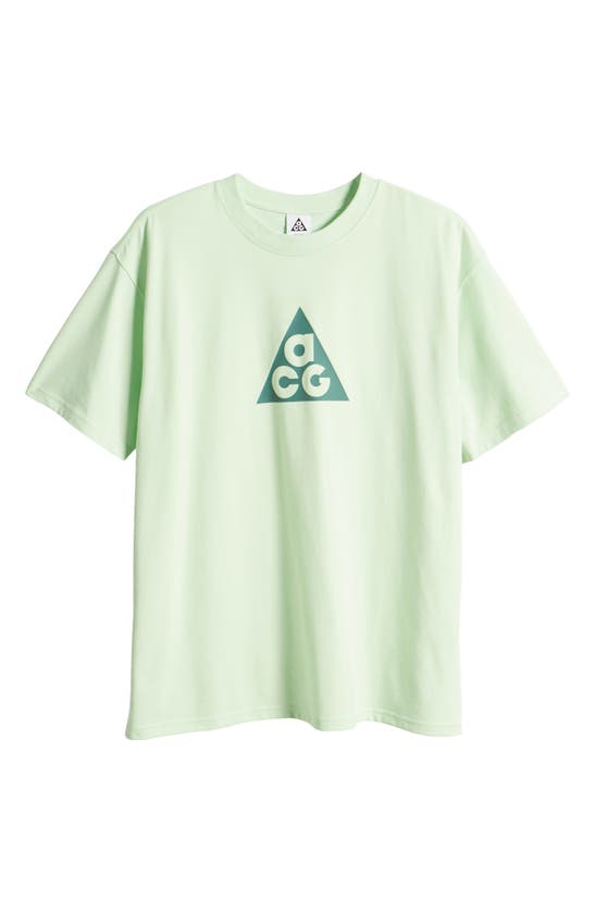 Shop Nike Dri-fit Acg Oversize Graphic T-shirt In Vapor Green