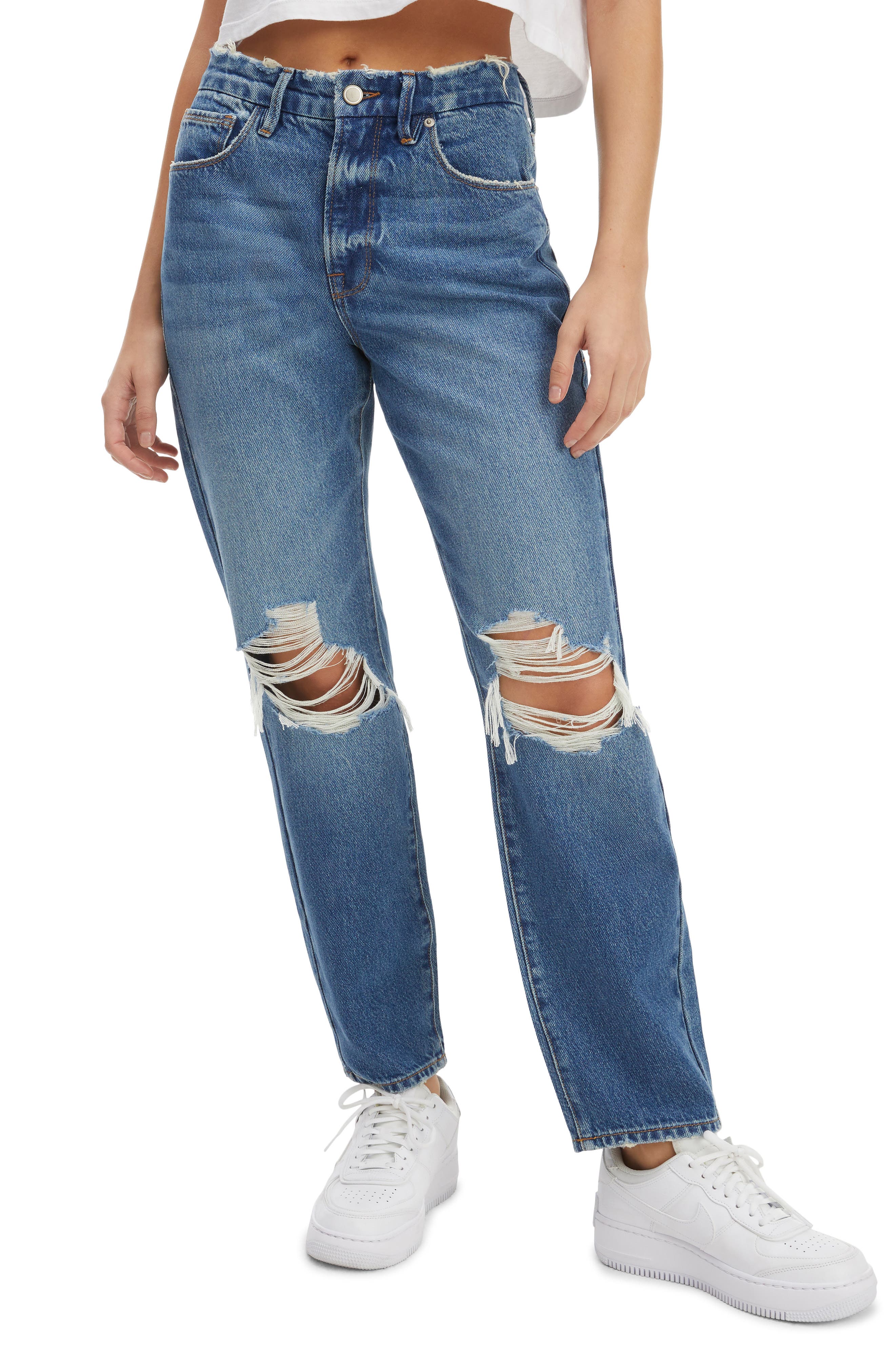 good american vintage straight leg jeans