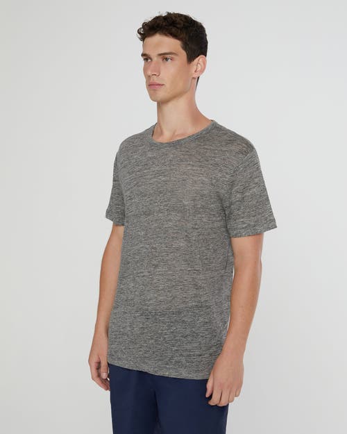 Onia Chad Linen Tee In Heather Grey