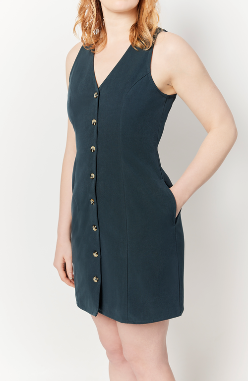 Aam The Label The Everywhere Dress In Deep Teal