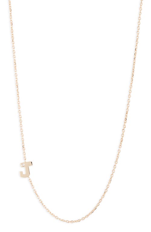 Anzie Diamond Initial Necklace in J at Nordstrom, Size 16 In