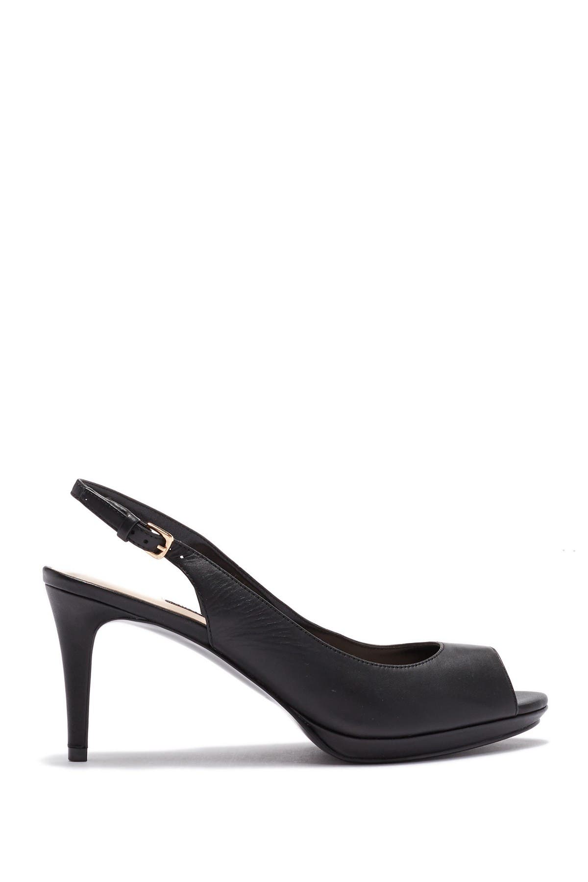 nine west gabrielle slingback platform pumps