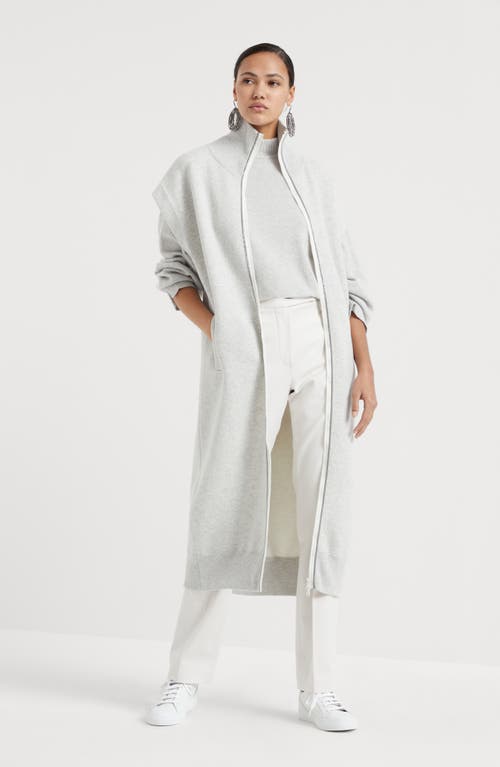 Shop Brunello Cucinelli Cigarette Trousers In Snow