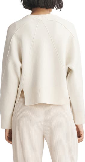 rag & bone Bridget Crewneck Wool Blend Crop Sweater | Nordstrom