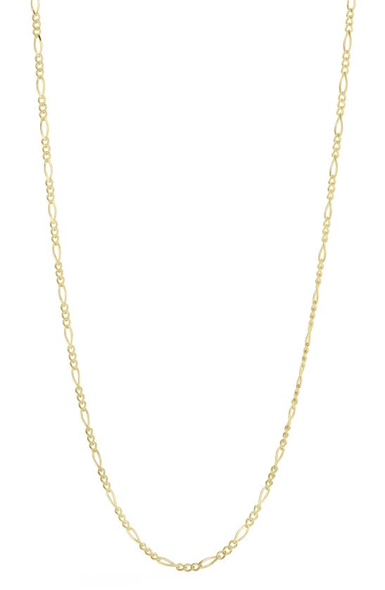EMBER FINE JEWELRY 14K YELLOW GOLD FIGARO CHAIN NECKLACE