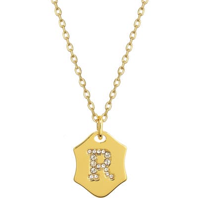 Stella + Ruby Nom De Plume Initial Pendant Necklace