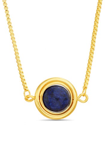 Shop Paige Harper Imitation Stone Pendant Necklace In Multicolored/blue