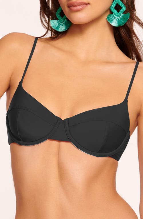 Ramy Brook Mona Underwire Bikini Top In Black