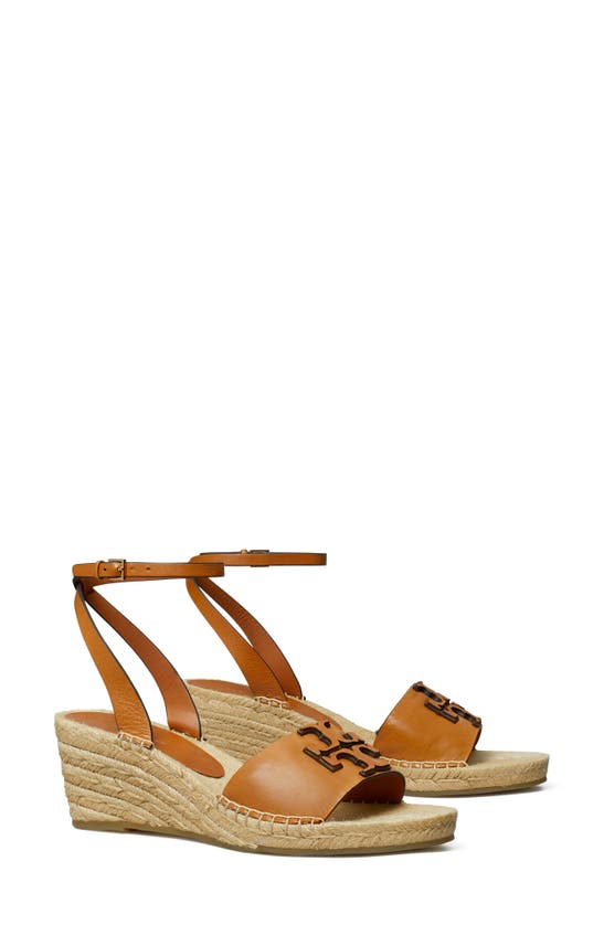 Shop Tory Burch Ines Ankle Strap Espadrille Platform Wedge Sandal In Tan